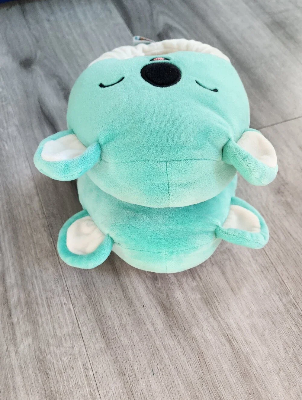 Squishmallows Kids Slippers Teal Plush Koala Kelly Toys Used Size 13-1 EUC